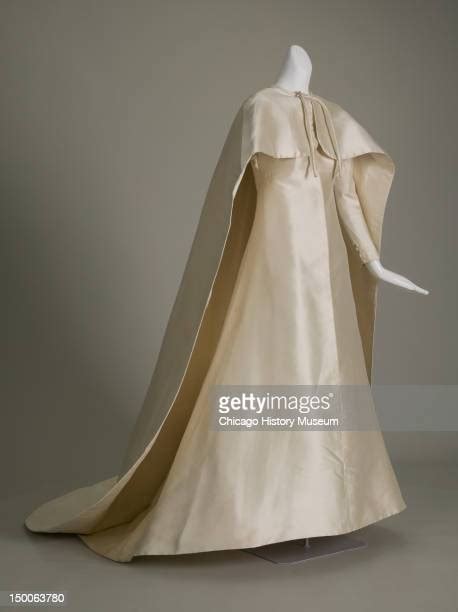 Wedding dress and cape, 1967 . Silk gazar by Givenchy.